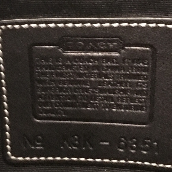 Coach Soho Signature Mini Hobo Black EUC - Picture 6 of 7